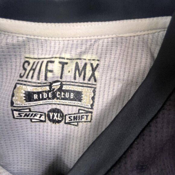 Shift MX Shirt Boys XL Motocross Jersey Assault Ride Club AOP Y2K Dirt Bikes - Picture 3 of 16